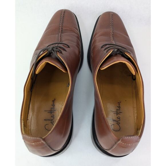 Cole Haan C06400 Men Brown Leather Oxford Center Seam Dress Shoes Size 11.5 M - Picture 6 of 10